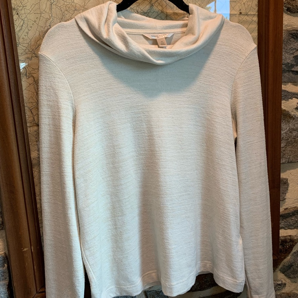Cream colored Banana Republic turtleneck